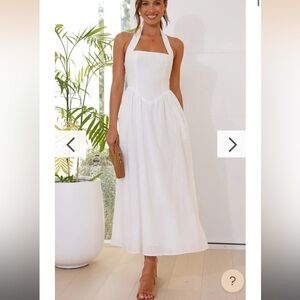 NWT Caden white maxi dress